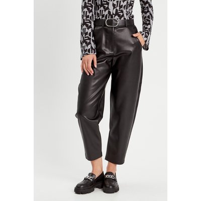 Pantalon slim cuir noir femme La Redoute