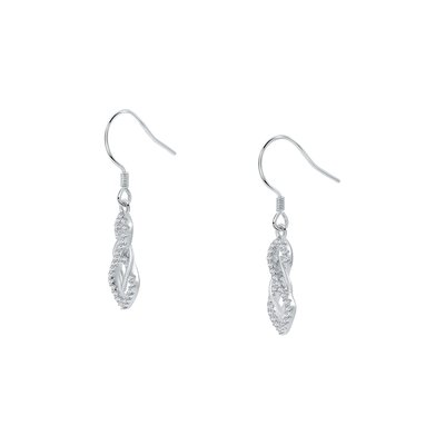Boucles d'oreilles en argent 925 et oxyde de zirconium CLEOR