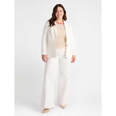 Blazer con due bottoni gioiello e tasche a filetto FIORELLA RUBINO
