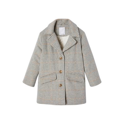 Manteau en drap de laine à carreaux VOYAGE VERTBAUDET