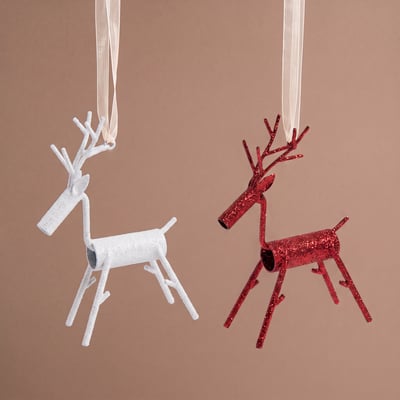 Rennes à suspendre de noël décorative H15 NOËL SIA DECO