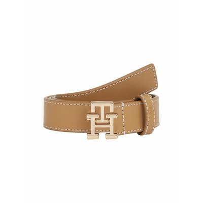 Cinto de pele com logótipo TH, 2,5 cm TOMMY HILFIGER