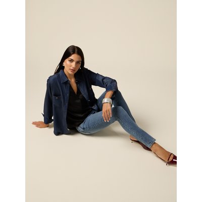 Jean skinny en denim avec un lavage stone washed OLTRE