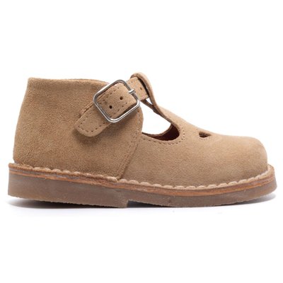 Chaussures premiers pas à boucle en cuir MINI HUGUES BONI&SIDONIE