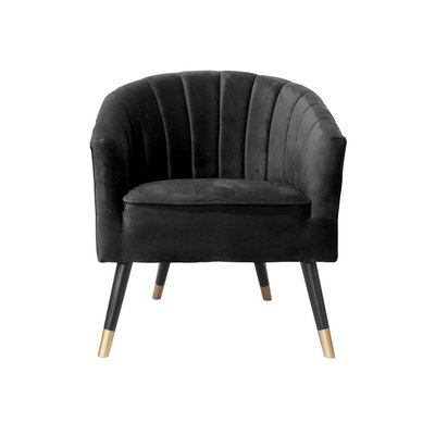 Fauteuil art déco effet velours Royal PRESENT TIME
