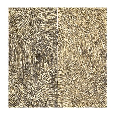 Wood Carving Gold Finish Unframed Wall Art SO'HOME