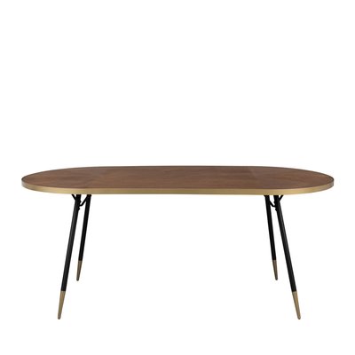 Table à manger 6 personnes en bois et métal - DENISE DRAWER