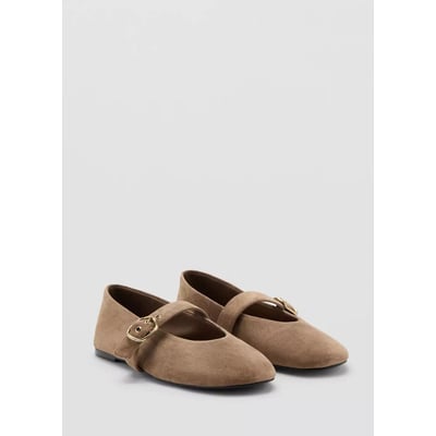 Ballerines suède boucle MANGO