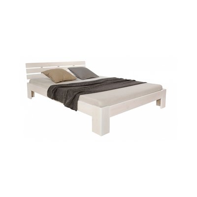 Lit double en bois HOMESTYLE4U