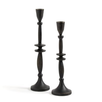 Lot de 2 bougeoirs en aluminium Elda LA REDOUTE INTERIEURS