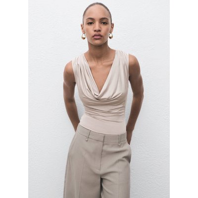 Body col drapé MANGO