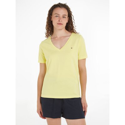 T-Shirt mit V-Ausschnitt TOMMY HILFIGER