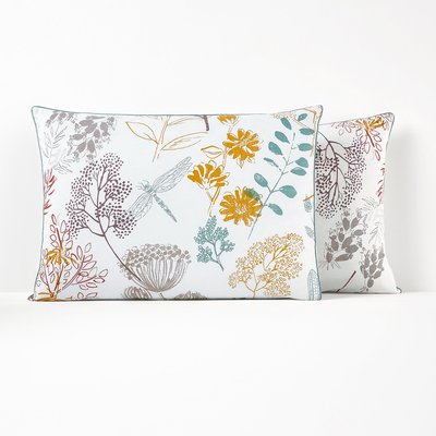 Funda de almohada de percal de algodón Botanique LA REDOUTE INTERIEURS
