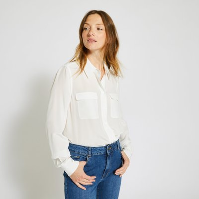 Chemise Unie En Soie MONOPRIX