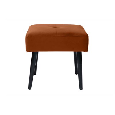 Tabouret bas design pieds métal noir H46 cm GUESTA MILIBOO