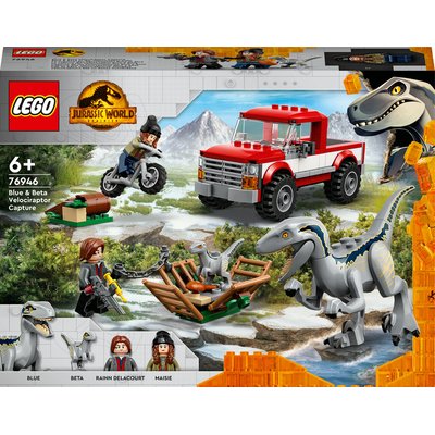 Jurassic World La capture des Vélociraptors Beta et Blue LEGO
