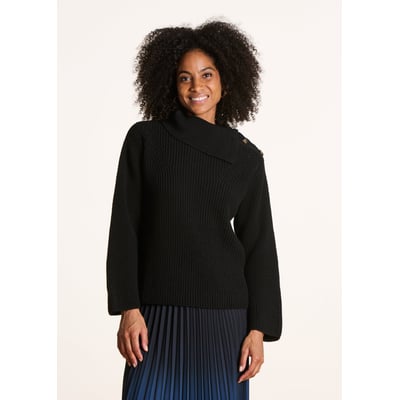 Pull Femme Oversize Col Roulé Manches Longues Tricot Doux Épais - Chaud Et Confortable Automne Hiver 2025