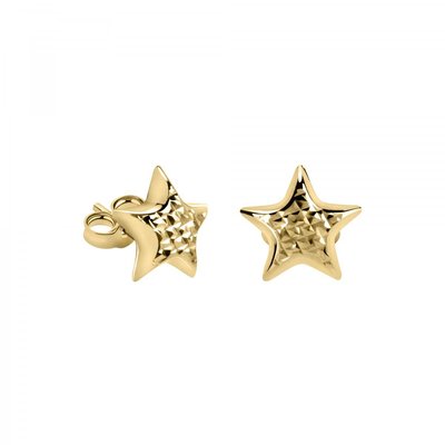 Boucles d'oreilles en or jaune 750 CLASSIC BLUESPIRIT