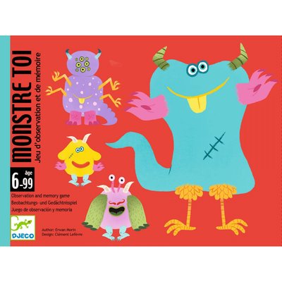 Jeu d'observation et de mémoire Monstre toi DJECO