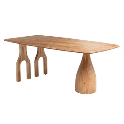 Table à manger en bois d'acacia ANAÉ MADE IN MEUBLES 