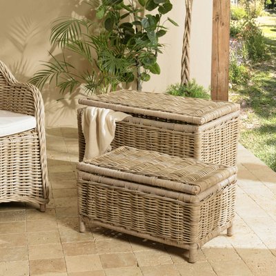 Coffre en rotin et kubu (lot de 2) MANY PIER IMPORT