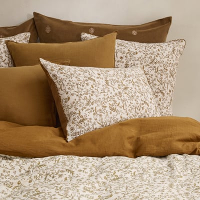 Housse de couette ABÉLIA CARRE BLANC