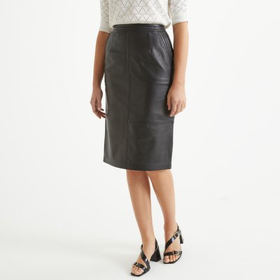 Leather skirt la redoute deals