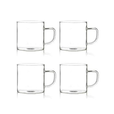 Lot de 4 tasses expresso en verre 12cl OGO LIVING