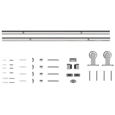 Kit de quincaillerie pour porte coulissante HOMCOM