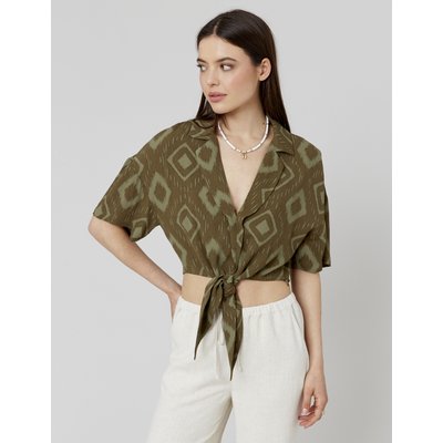 Chemise imprimée à nouer BZB