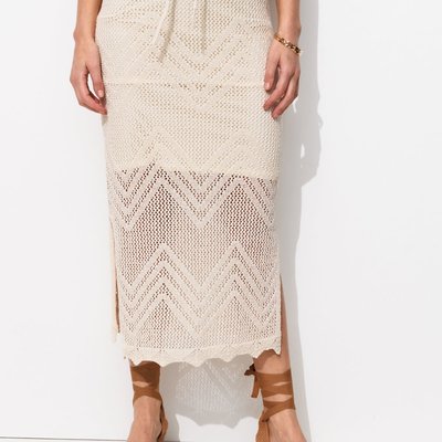 Jupe midi en maille filet PROMOD