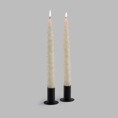 Lote de 2 velas con forma de abeto, de cera, CASPAR LA REDOUTE INTERIEURS