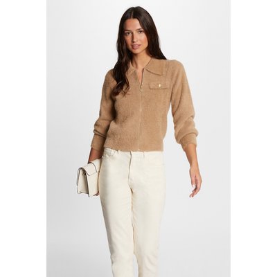 Gilet court marron femme La Redoute