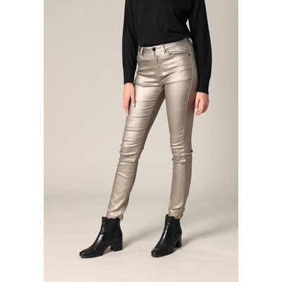 Pantalon slim taille haute, effet métallisé LYSIE DEELUXE