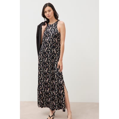 Robe longue droite sans manches col v BONOBO