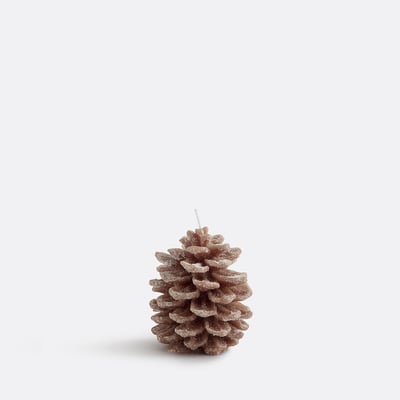 Bougie cire, forme pomme de pin, H9,5 cm, Caspar LA REDOUTE INTERIEURS