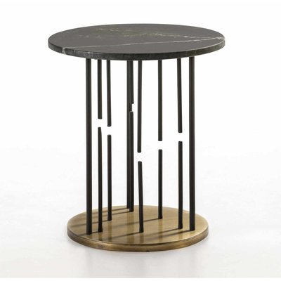 Table d'appoint en marbre, ronde, arandiga RECOLLECTION