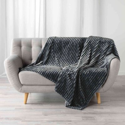 Plaid flanelle jacquard KALIE DOUCEUR D'INTÉRIEUR