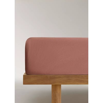 Drap-housse coton lavé lit 90 cm MANGO HOME