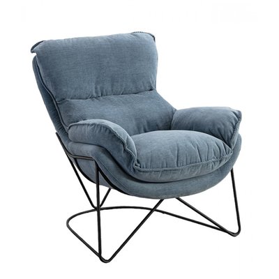Fauteuil confortable en velours - EASY MATHI DESIGN