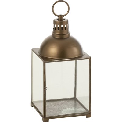 Lanterne décorative en métal bronze style vintage pour bougie RECOLLECTION