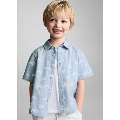 Chemise coton en imprimé palmiers MANGO BABY