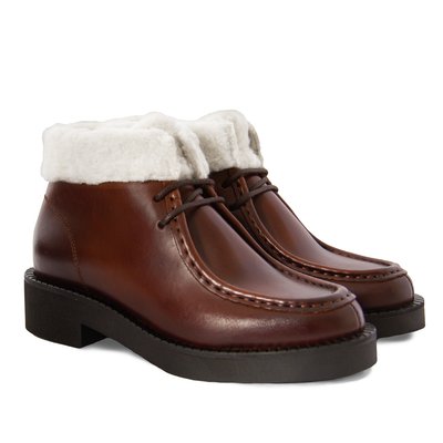 Bottines fourrées basses cuir JULES & JENN
