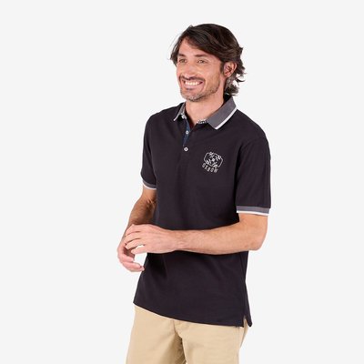 Unifarbenes Poloshirt, Baumwoll-Pikee OXBOW