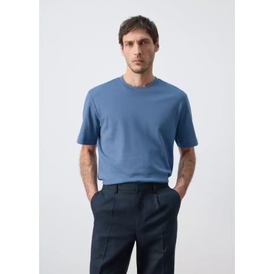 Medium weight regular fit T-shirt MANGO MAN