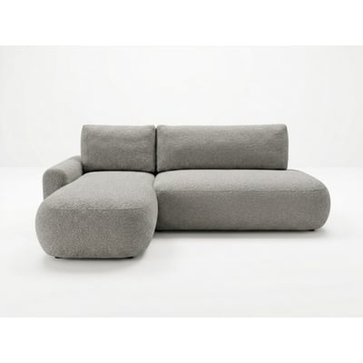 Canapé d'angle convertible 3 places en tissu bouclette, TANGO BOBOCHIC