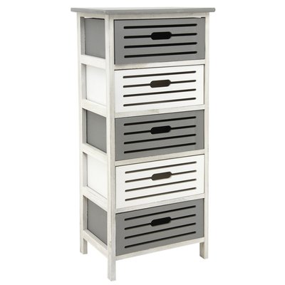 Commode en bois ajouré 5 tiroirs AUBRY GASPARD