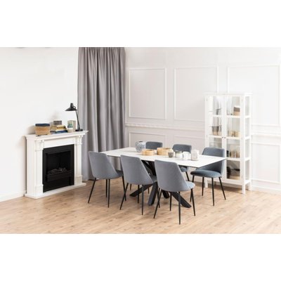 Table de salle à manger rectangulaire en céramique L200 - NEIVA HELLIN, DEPUIS 1862