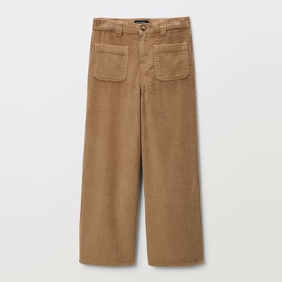 Pantalon uni à velours avec poches MONOPRIX