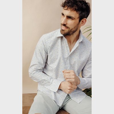 Chemise Regular fit Liberty Fabric imprimé   jaune ACROSS